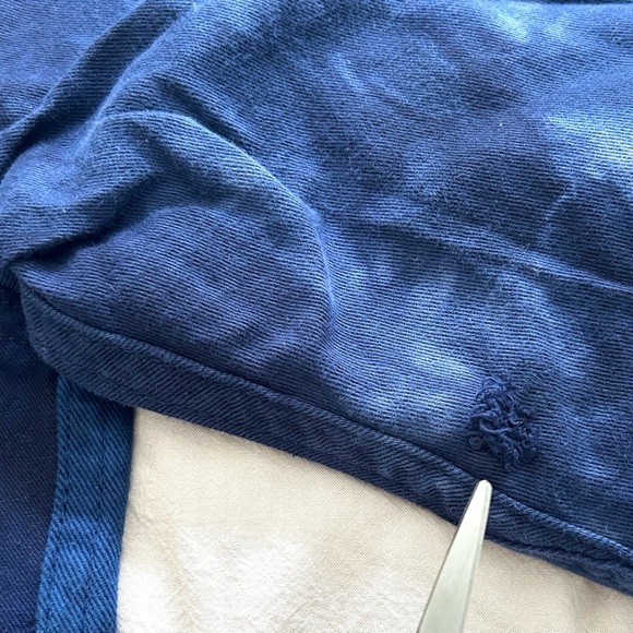 Barn Chore Coat NEW One-of-a-Kind Utility Jacket Over-Dyed Blue Size Large - Picture 15 of 16